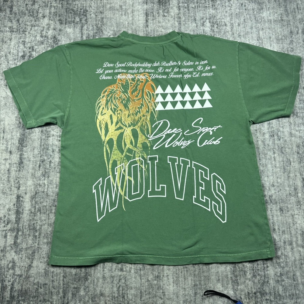 Darc Sport Wolves Club Green Wolf Shirt Bodybuilding Men's XL